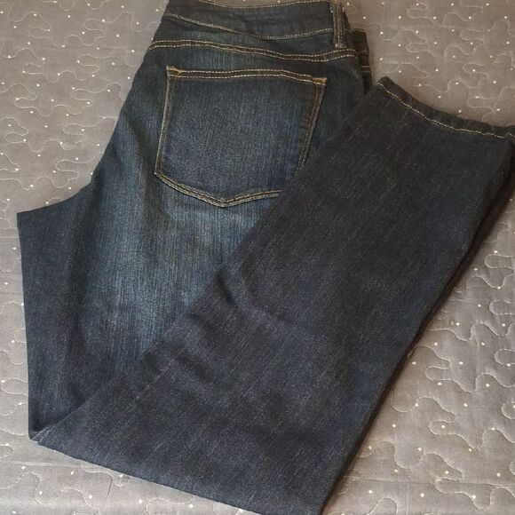 New Directions Dark Blue Straight Leg Jeans size 14 - Picture 1 of 7